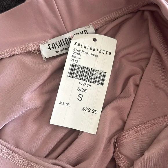 NWT Fashion Nova Body Rock Mauve Midi Dress - Picture 4 of 4